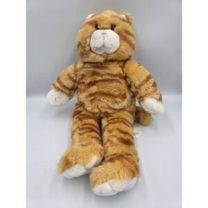 VTG Retired Build a Bear Cat Kitty Tabby Orange Old Style Tush Tag Plush Stuffed